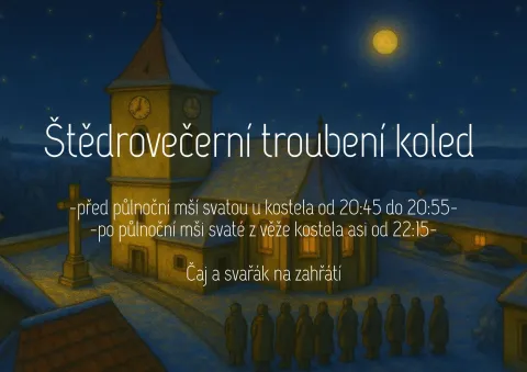 Štědrovečerní troubení koled v Urbanově