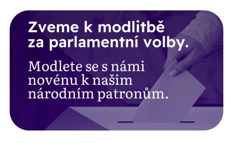 Národní modlitební novéna k parlamentním volbám 2025. Zapojte se, kdo jen trochu můžete..