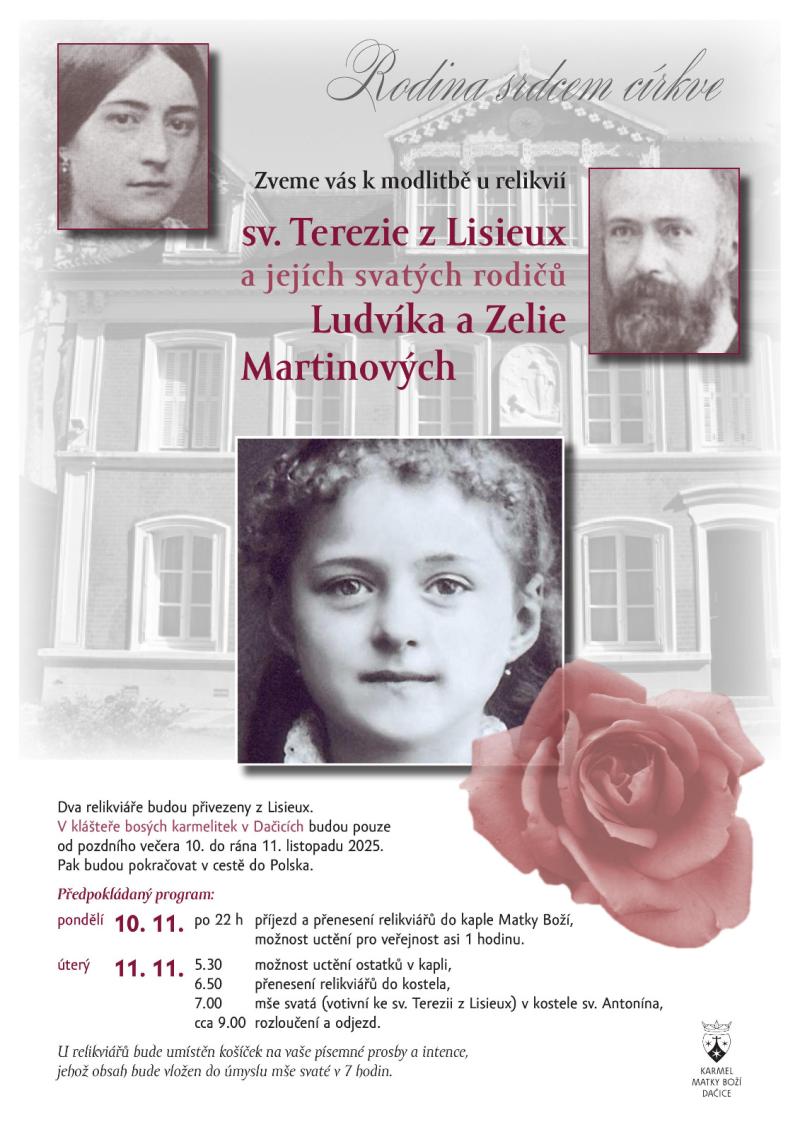 Modlitba u relikvií v Dačicích 