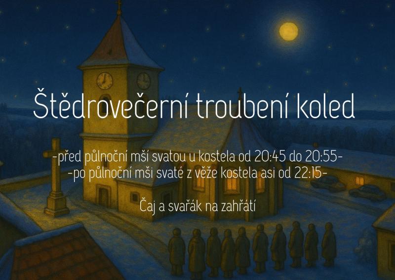 Štědrovečerní troubení koled v Urbanově